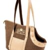 cazo תיק נשיאה יוקרתי לכלב קטן מקולקצית exclusive brown cream